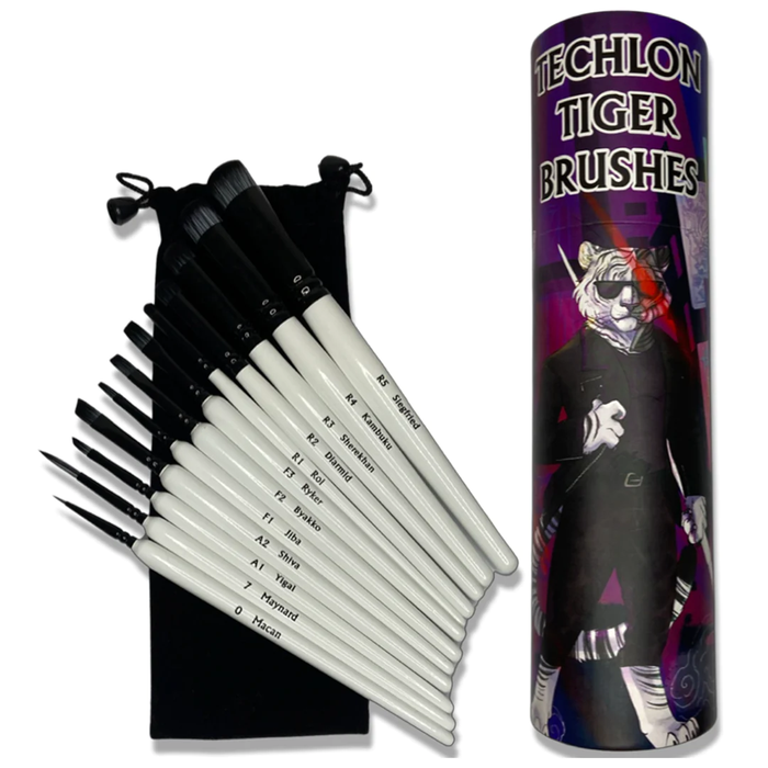 Techlon Tiger Brush Set - Chronicle RPGs