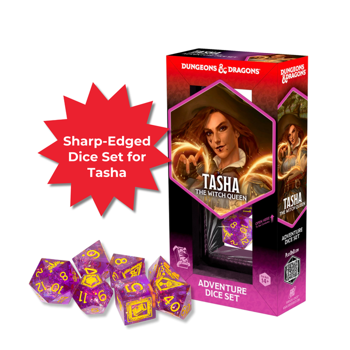Dungeons & Dragons Adventure Dice Set - Tasha the Witch Queen (Sharp-Edged Dice Set)