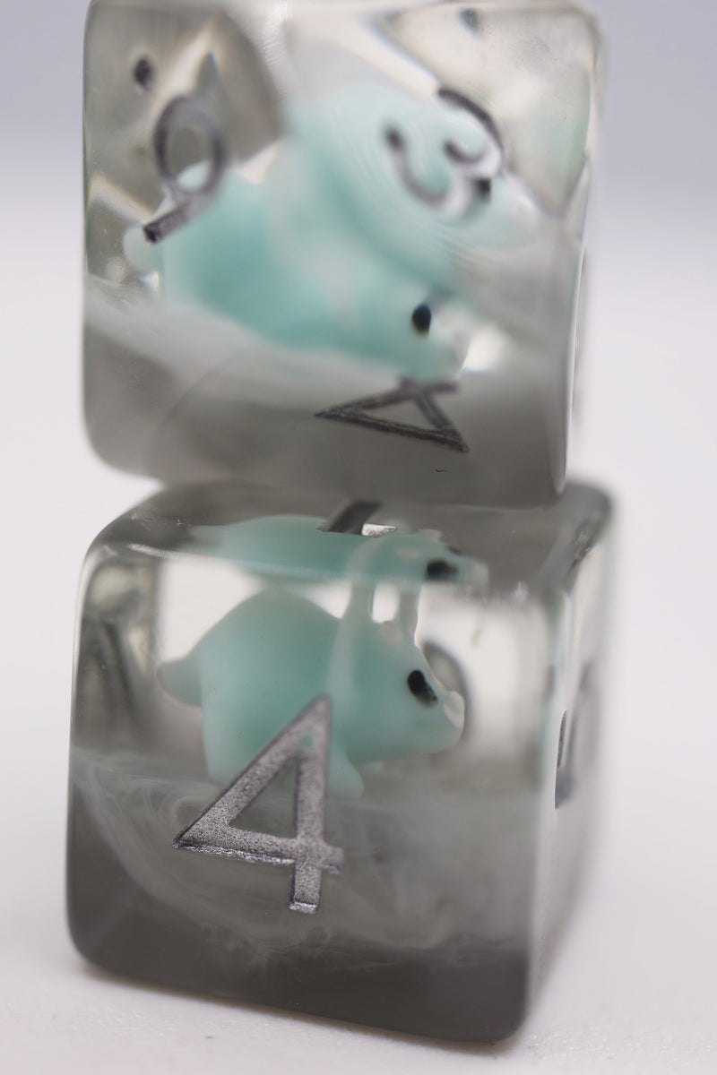 Baby Triceratops RPG Dice Set
