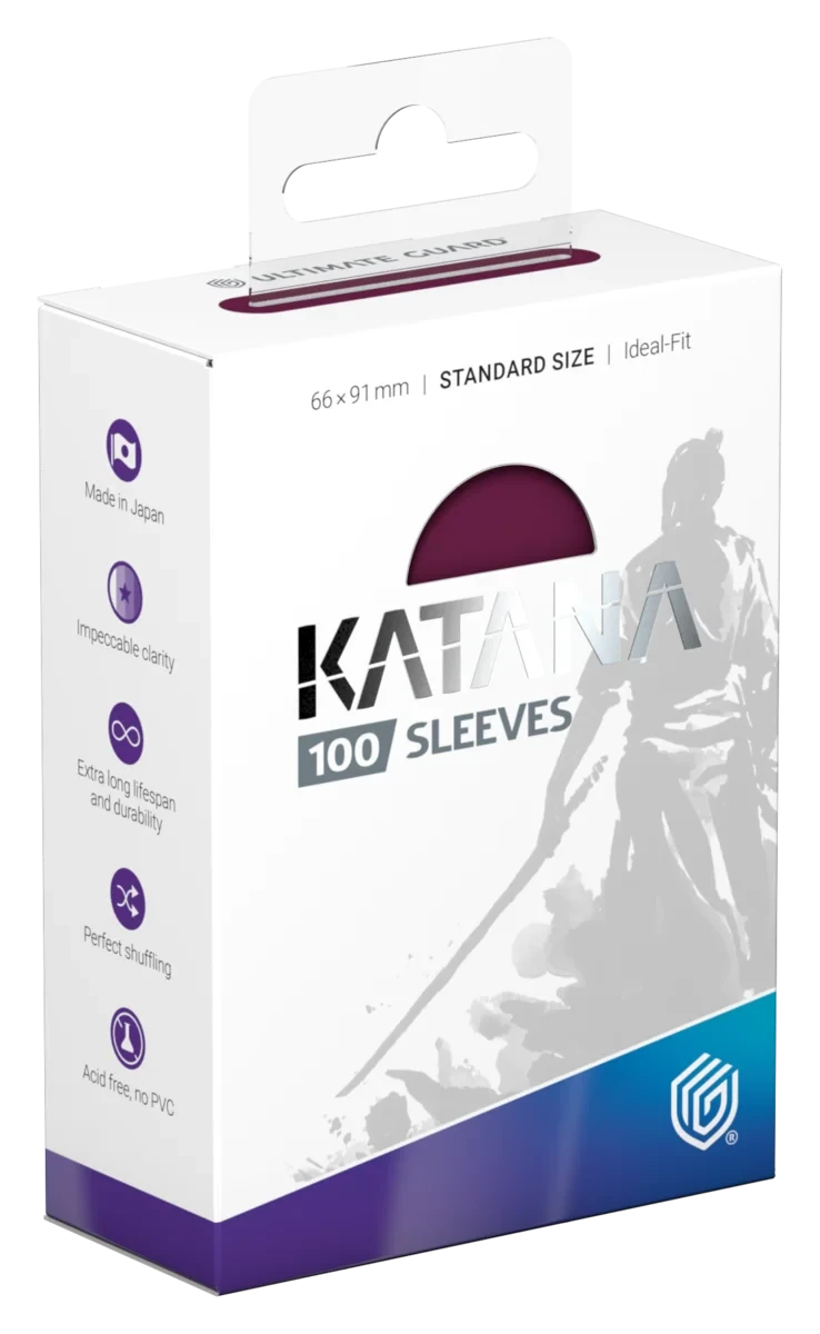 Ultimate Guard Katana Sleeves Standard Size - Radiant Plum (Pack of 100 Sleeves)
