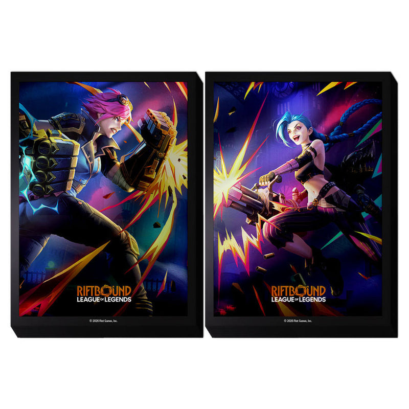 Riftbound: Vendetta Art Sleeves - Vi vs Jynx