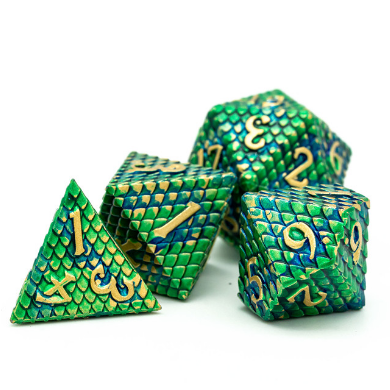 Dragon Scale: Venom - Metal RPG Dice Set