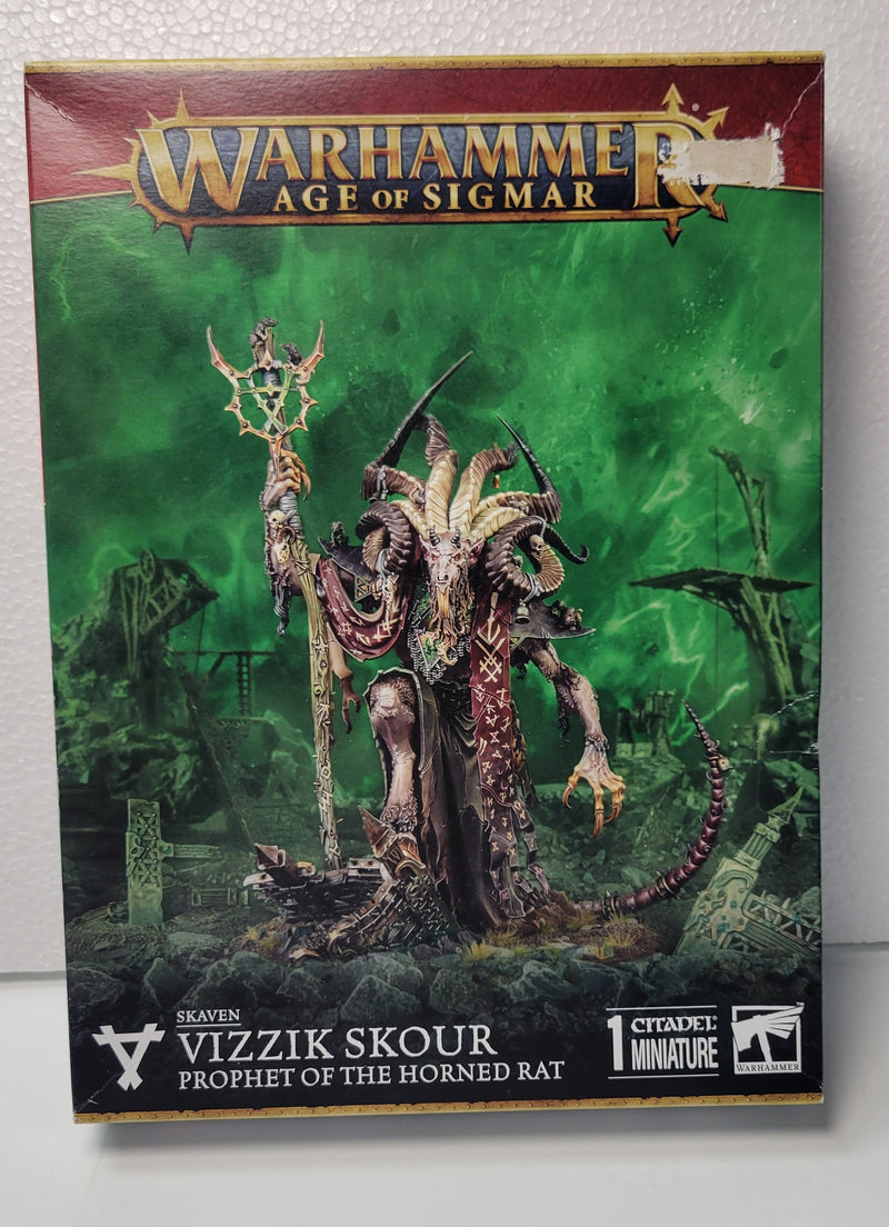 Vizzik Skour, Prophet of the Horned Rat (Pre-Owned Sealed Miniature)