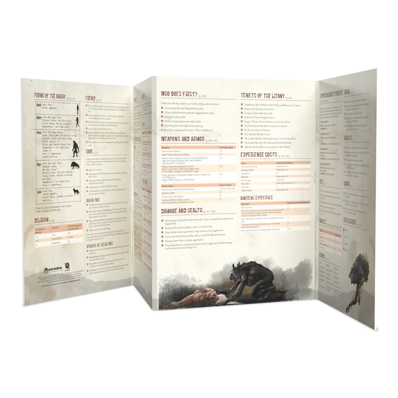 Werewolf: The Apocalypse 5th Edition Storyteller's Screen & Toolkit
