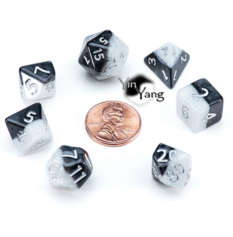 “Yin Yang” 12mm Mighty Tiny Dice