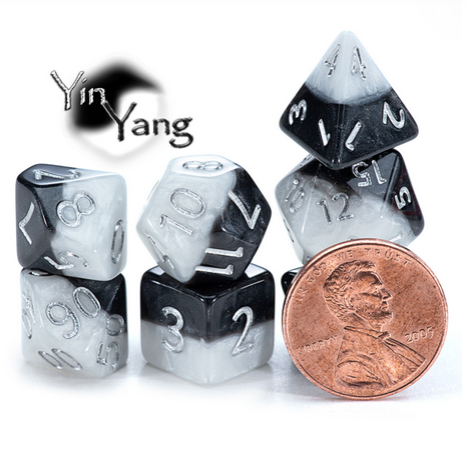 “Yin Yang” 12mm Mighty Tiny Dice