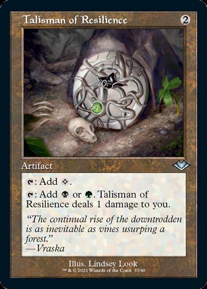 Talisman of Resilience (Retro Frame) (Foil Etched) (37) [Modern Horizons]