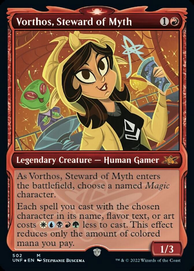 Vorthos, Steward of Myth (Showcase) (Galaxy Foil) (502) [Unfinity]