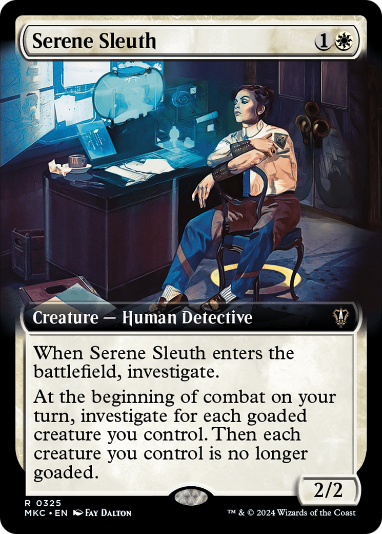 Serene Sleuth (Extended Art) (325) [Commander: Murders at Karlov Manor]