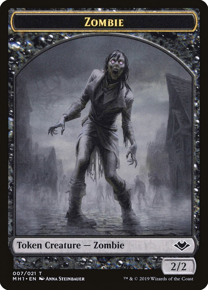 Marit Lage // Zombie Double-Sided Token (6 // 7) [Modern Horizons]