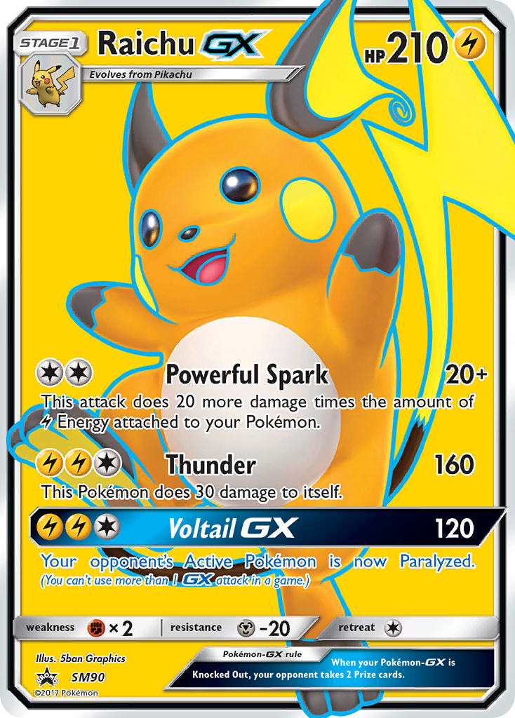Raichu GX - SM90 (SM90) [SM Promos]