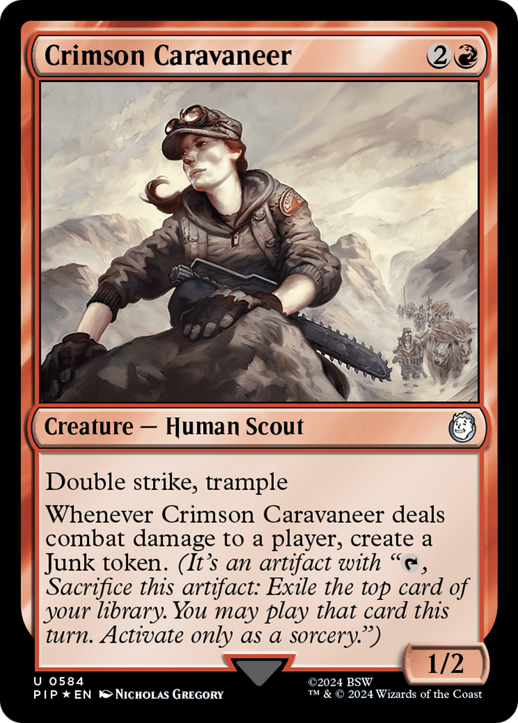 Crimson Caravaneer (Surge Foil) (584) [Universes Beyond: Fallout]
