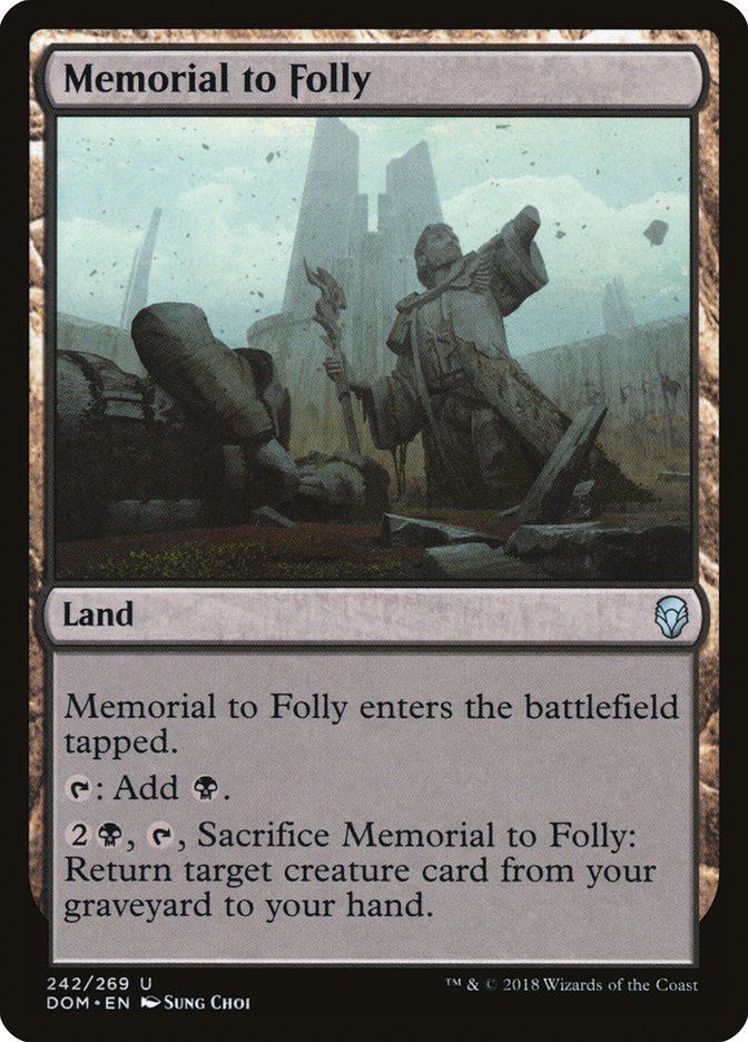 Memorial to Folly (242) [Dominaria]