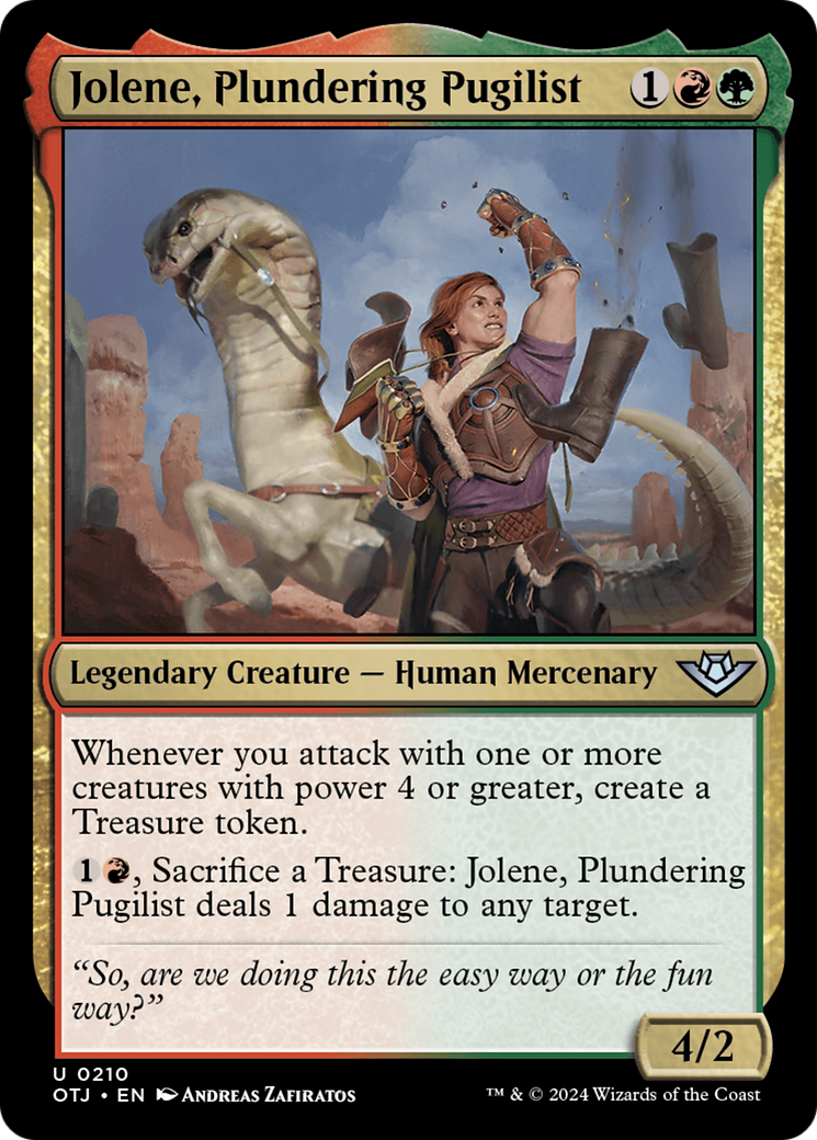 Jolene, Plundering Pugilist (210) [Outlaws of Thunder Junction]