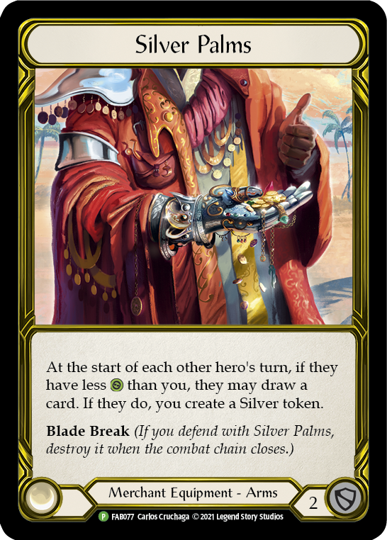 Silver Palms (Golden) - FAB077 (FAB077) [Flesh and Blood: Promo Cards]