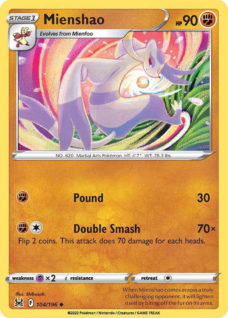 Mienshao (104/196) [SWSH11: Lost Origin]
