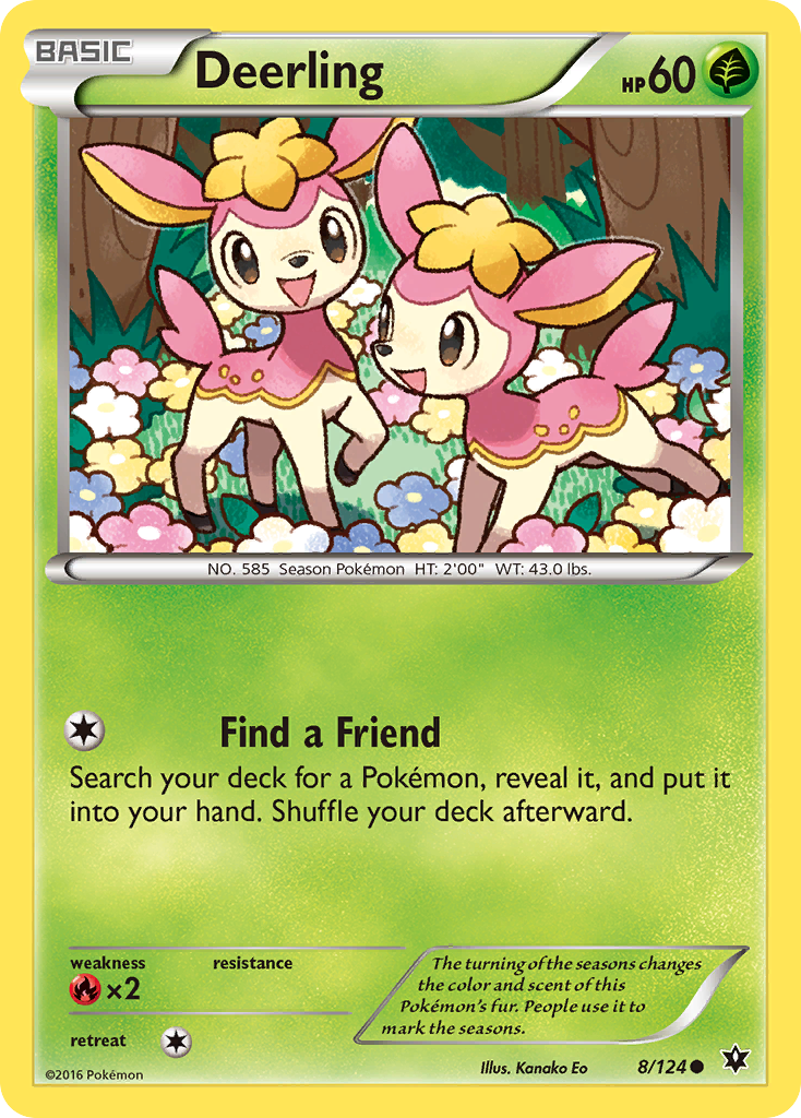 Deerling (8/124) [XY - Fates Collide]