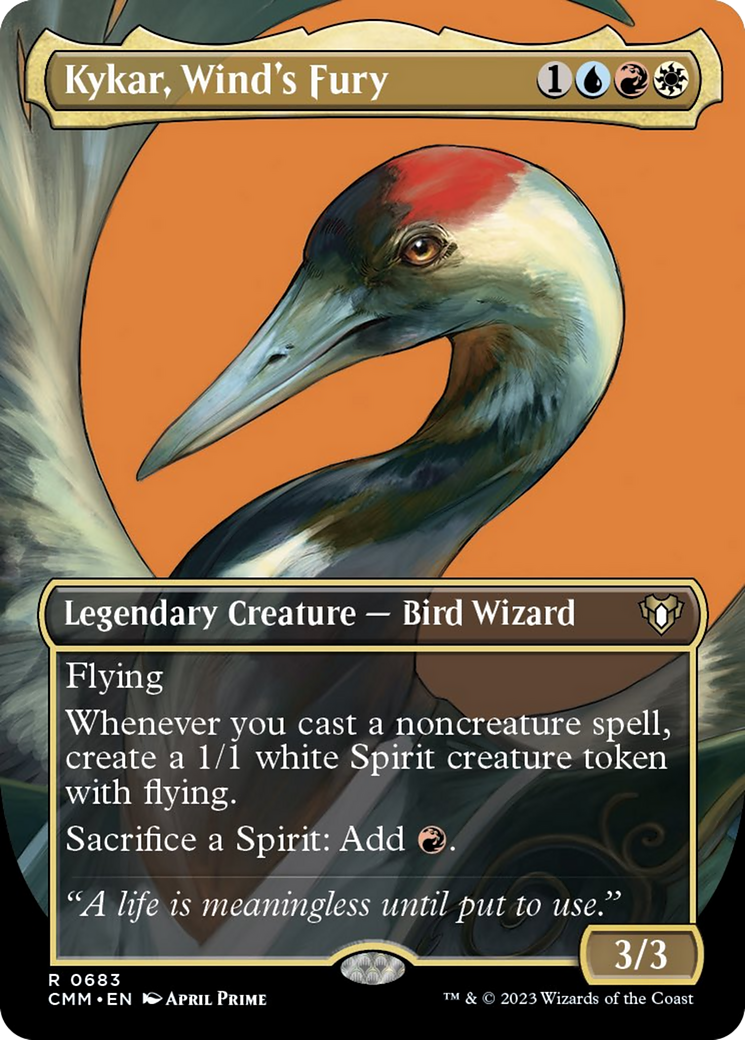 Kykar, Wind's Fury (Borderless) (683) [Commander Masters]