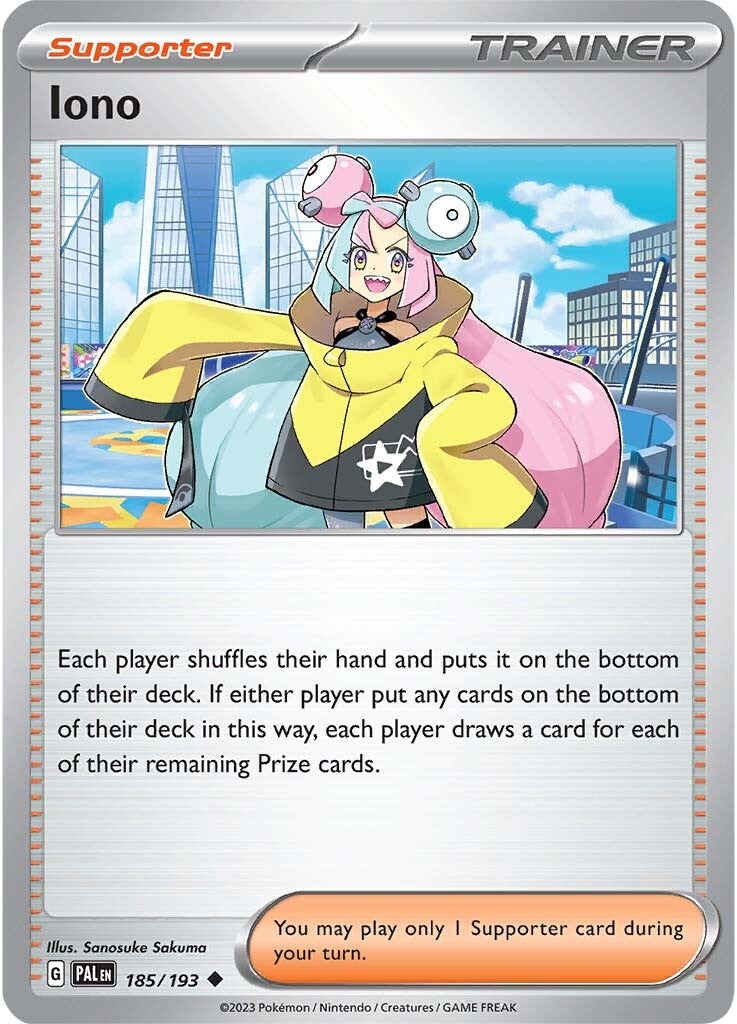Iono (185/193) [SV02: Paldea Evolved]