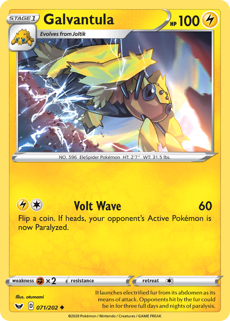 Galvantula (071/202) [SWSH01: Sword & Shield Base Set]