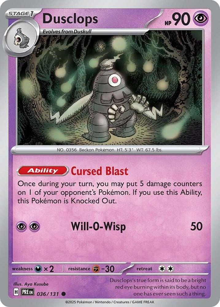Dusclops (036/131) [SV: Prismatic Evolutions]