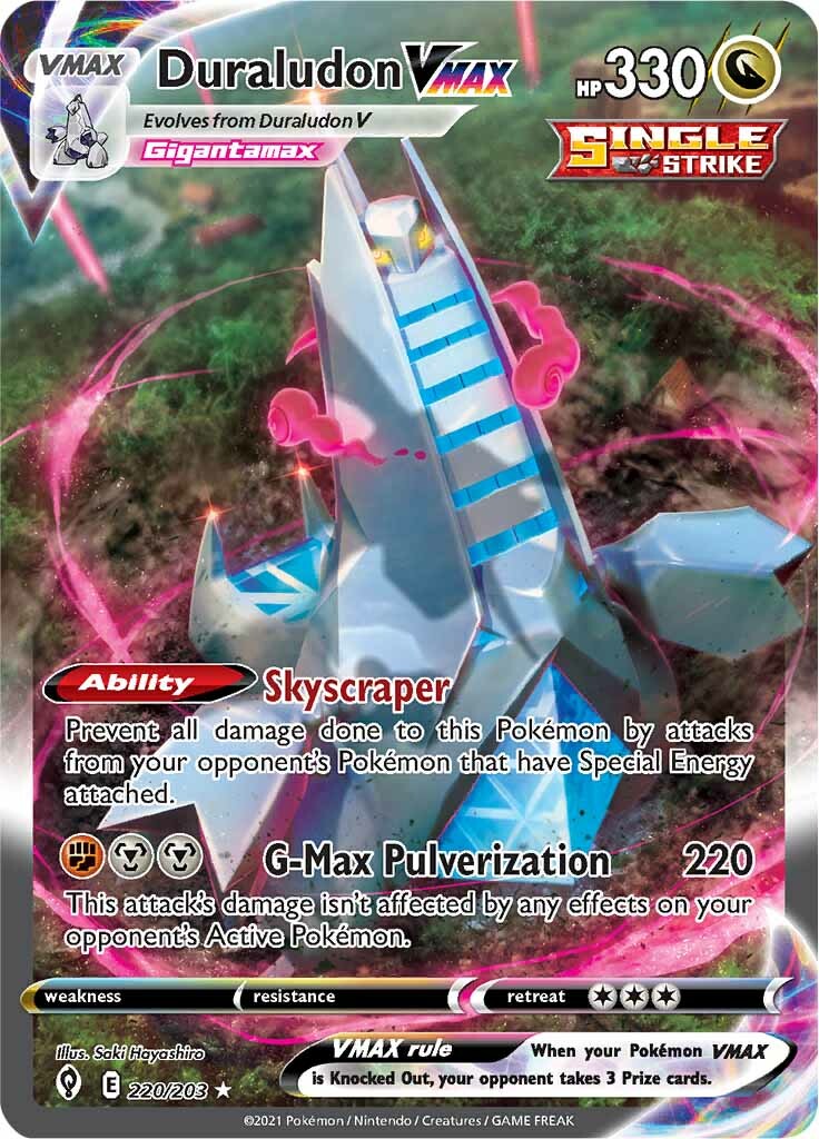 Duraludon VMAX (Alternate Art Secret) (220/203) [SWSH07: Evolving Skies]