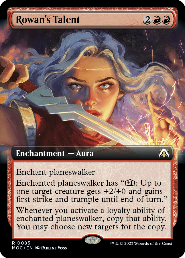 Rowan's Talent (Extended Art) (85) [Commander: March of the Machine]
