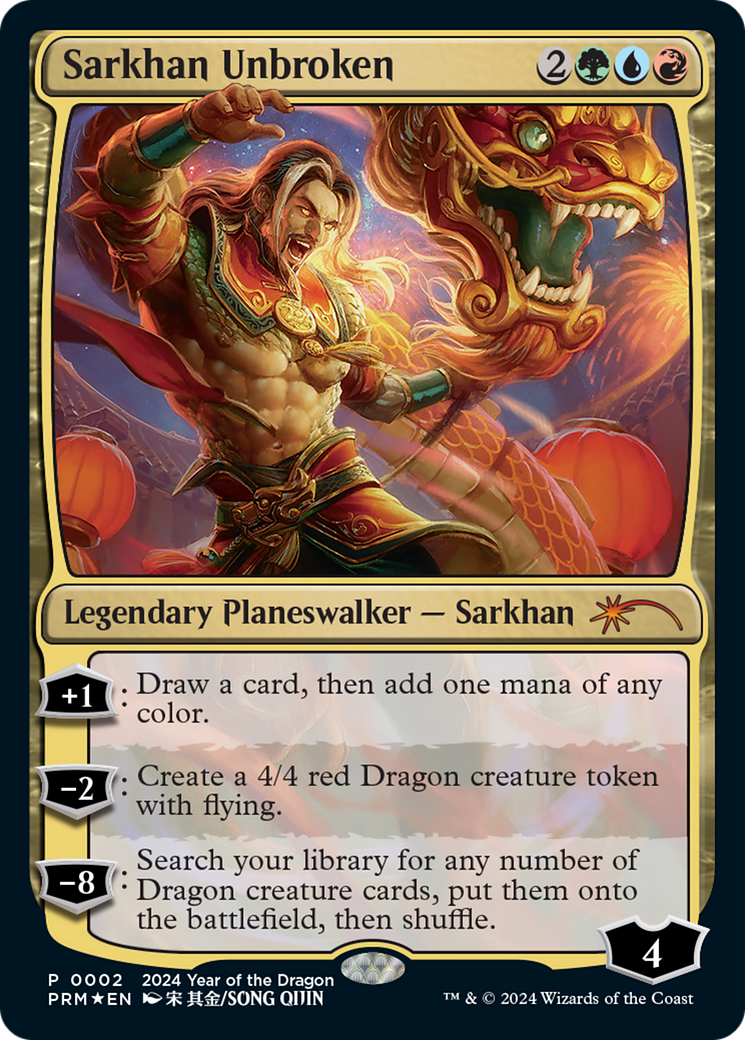 Sarkhan Unbroken (Year of the Dragon 2024) (2) [Standard Showdown Promos]