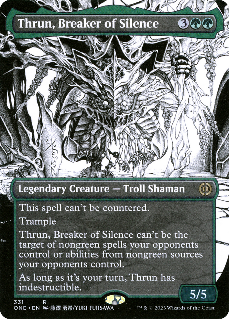Thrun, Breaker of Silence (Borderless) (331) [Phyrexia: All Will Be One]