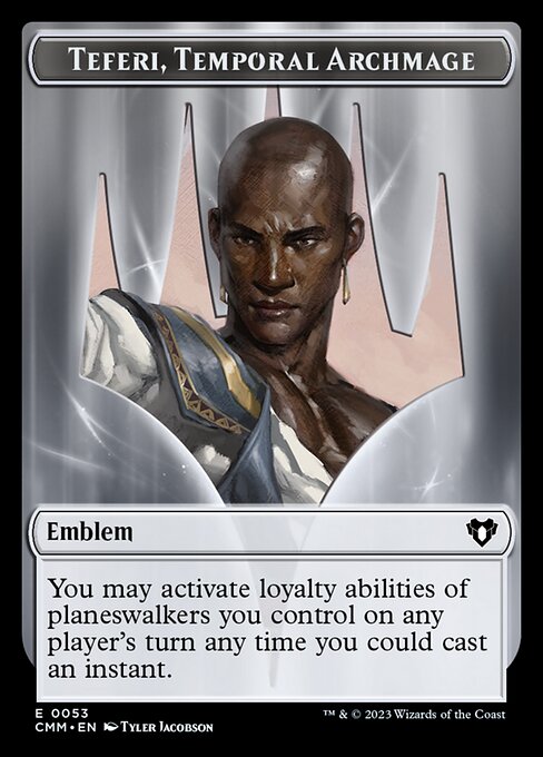 City's Blessing // Emblem - Teferi, Temporal Archmage Double-Sided Token (49 // 53) [Commander Masters]