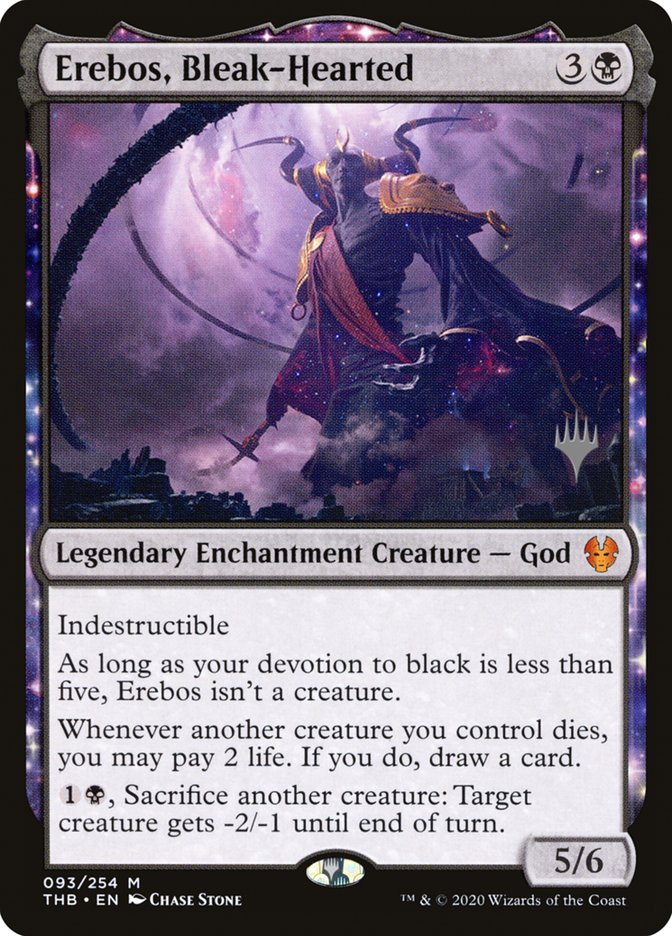 Erebos, Bleak-Hearted (93) [Promo Pack: Theros Beyond Death]