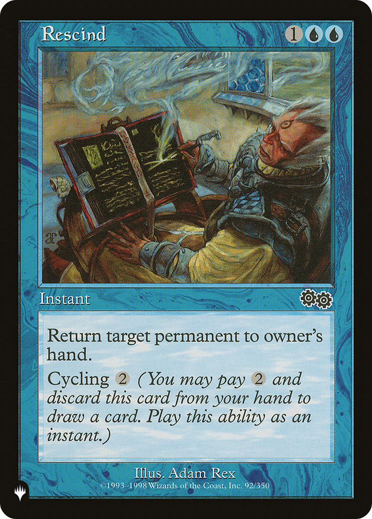 Rescind (92/350) [The List Reprints]