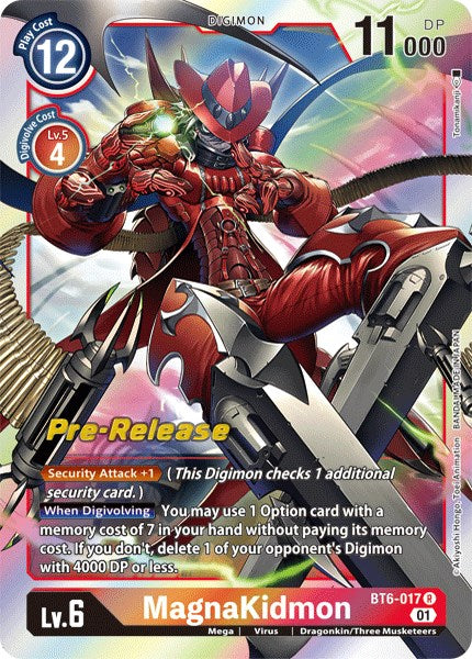 MagnaKidmon (BT6-017 R) [Double Diamond Pre-Release Cards]