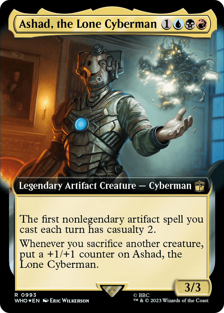 Ashad, the Lone Cyberman (Extended Art) (Surge Foil) (993) [Universes Beyond: Doctor Who]