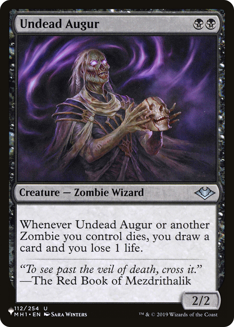 Undead Augur (112/254) [The List Reprints]
