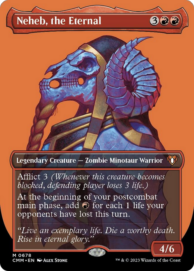 Neheb, the Eternal (Borderless) (678) [Commander Masters]