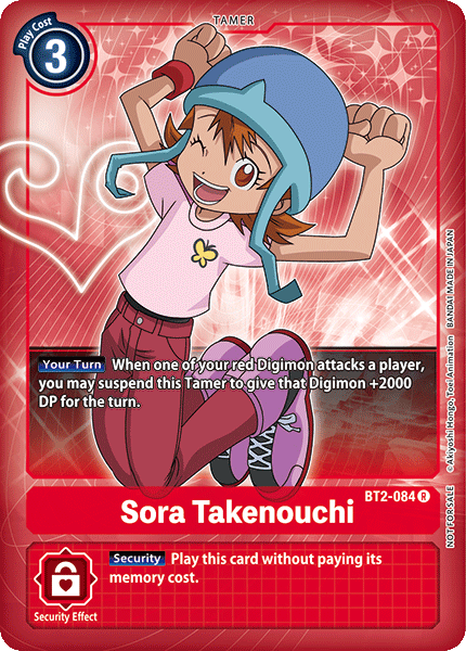 Sora Takenouchi (Box Topper) (BT2-084 R) [Release Special Booster 1.0]