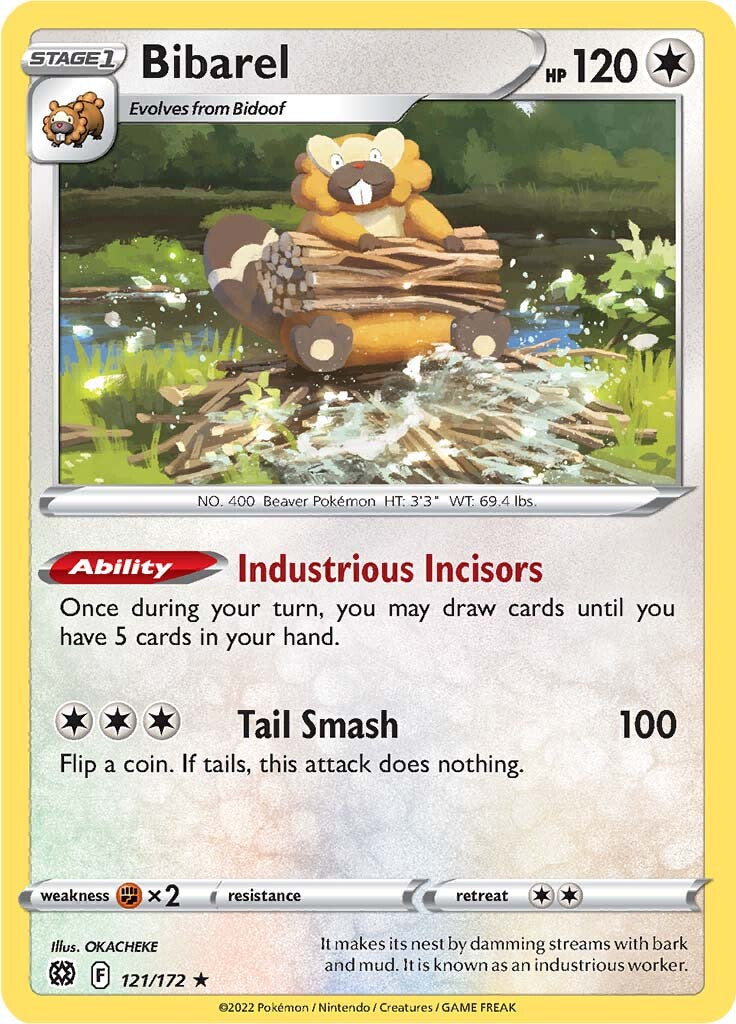 Bibarel (121/172) [SWSH09: Brilliant Stars]
