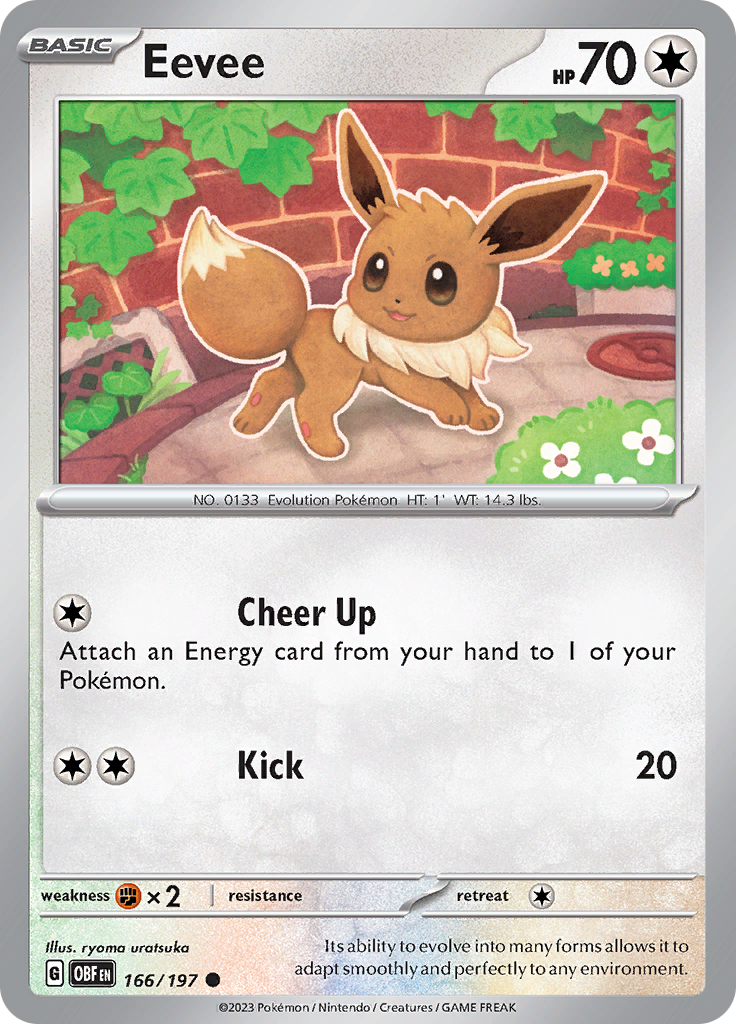 Eevee (166/197) [SV03: Obsidian Flames]