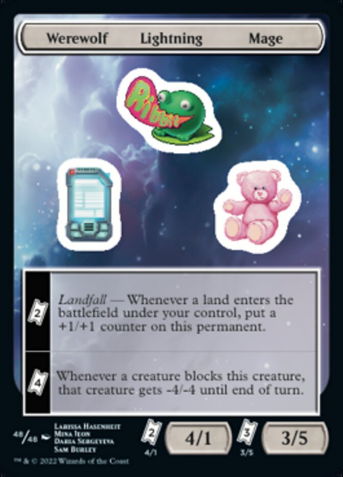 Werewolf Lightning Mage (48) [Unfinity]