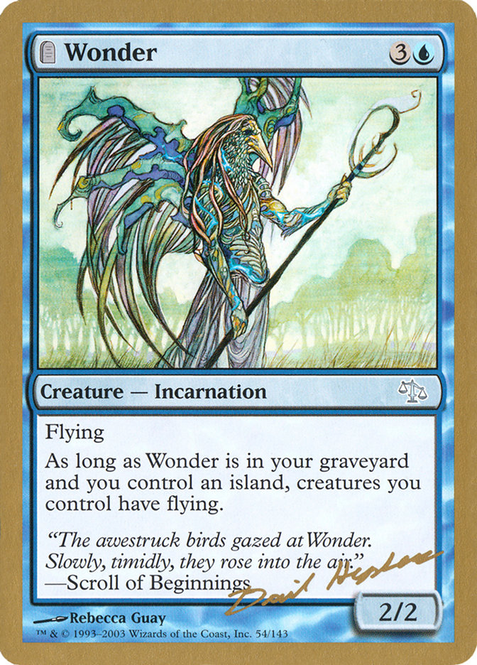 Wonder - 2003 Dave Humpherys (JUD) [World Championship Decks]