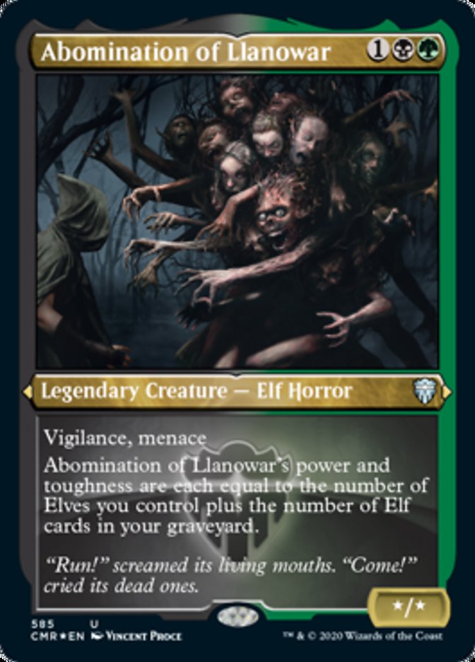 Abomination of Llanowar (Foil Etched) (585) [Commander Legends]