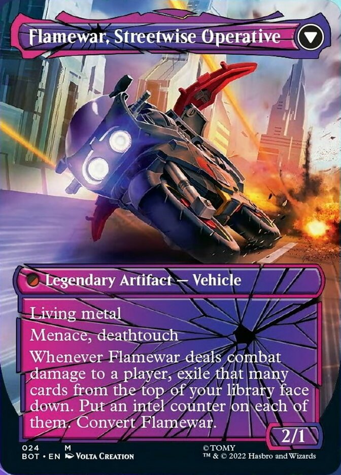 Flamewar, Brash Veteran (Shattered Glass) (24) [Universes Beyond: Transformers]