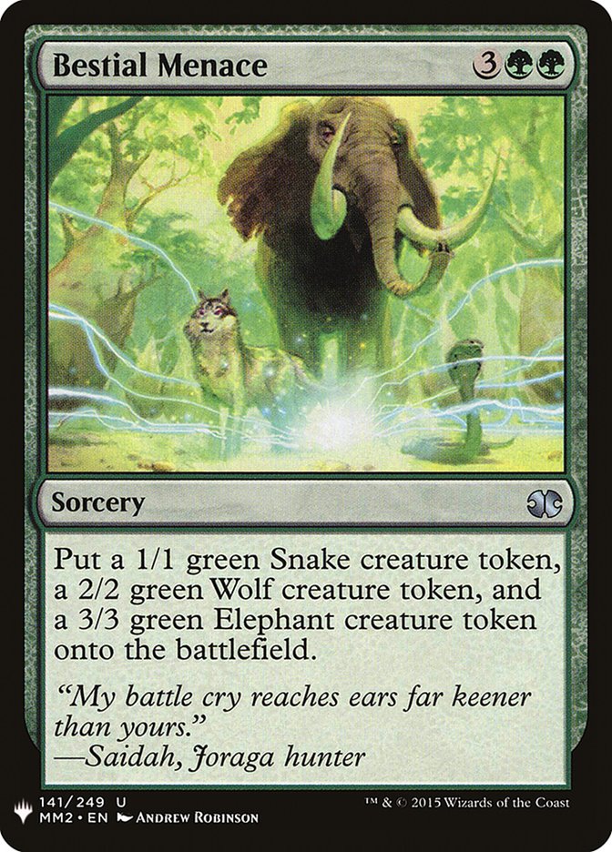 Bestial Menace (141) [The List Reprints]