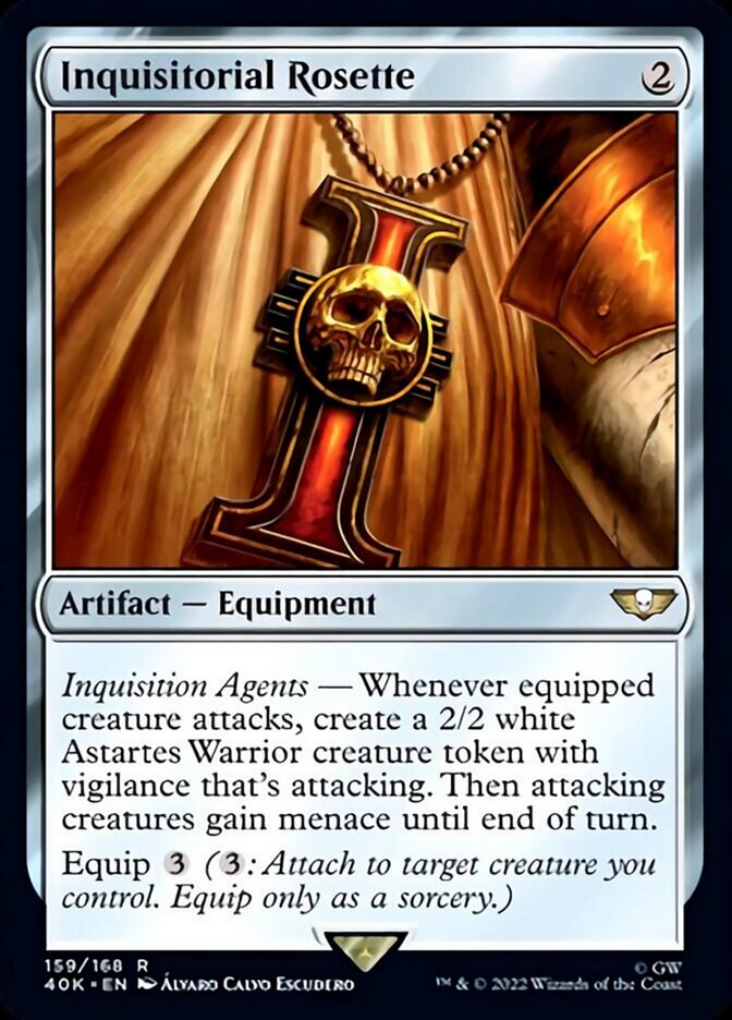 Inquisitorial Rosette (Surge Foil) (159) [Universes Beyond: Warhammer 40,000]
