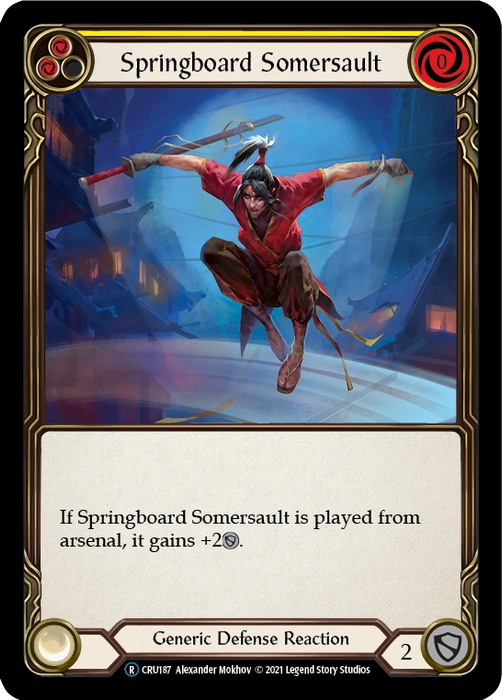 Springboard Somersault [U-CRU187] (Crucible of War Unlimited)  Unlimited Rainbow Foil