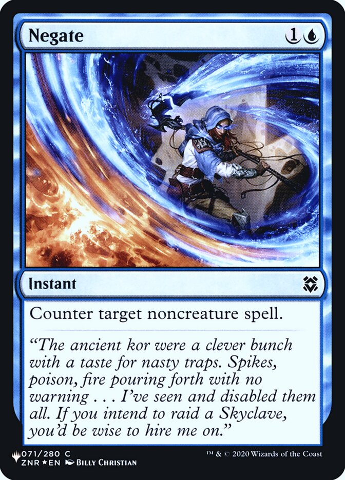 Negate (ZNR) (71) [The List Reprints]
