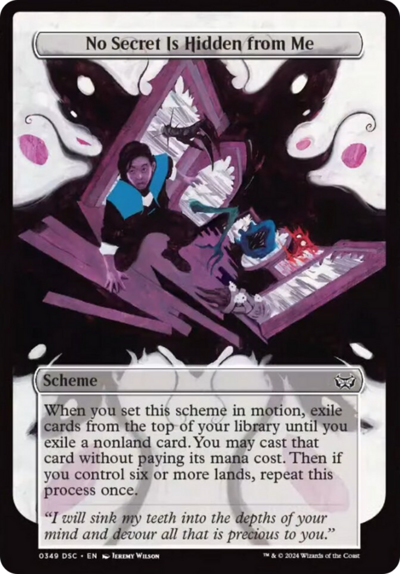 No Secret Is Hidden from Me (Full Art) (349) [Archenemy: Duskmourn]