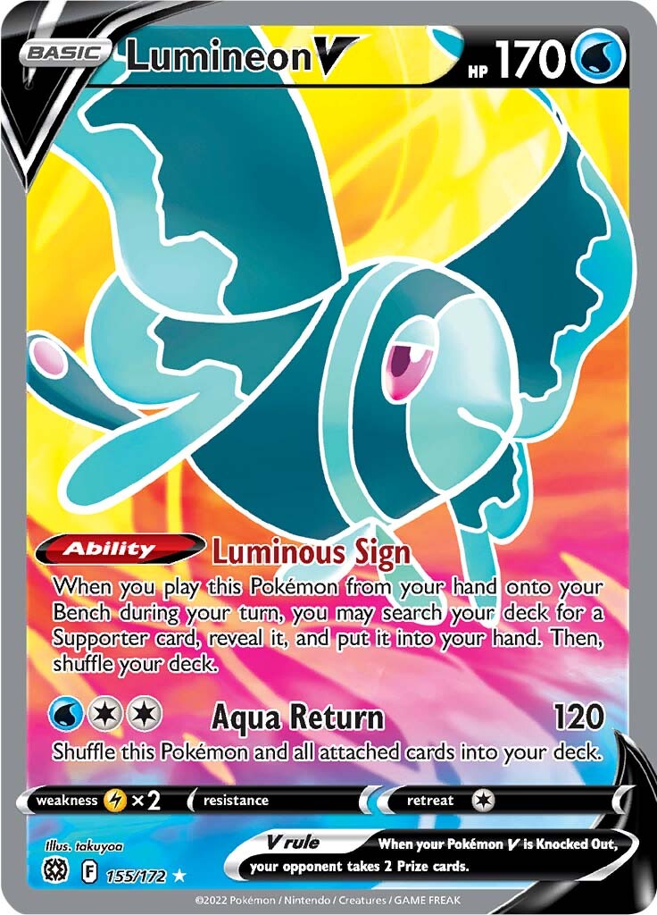 Lumineon V (Full Art) (155/172) [SWSH09: Brilliant Stars]