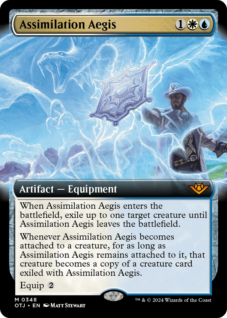 Assimilation Aegis (Extended Art) (348) [Outlaws of Thunder Junction]